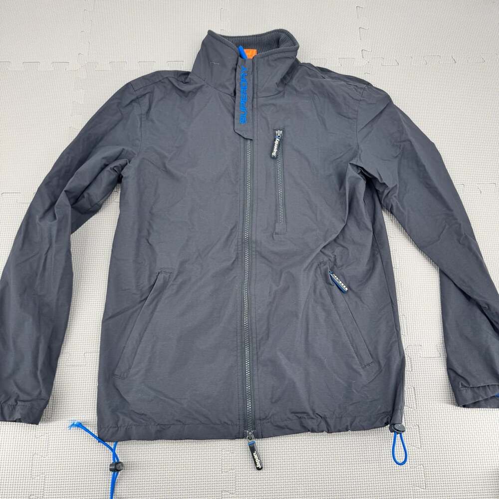 Superdry The Windhiker Jacket Size S Black Blue Professional Japan